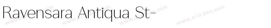 Ravensara Antiqua St字体转换